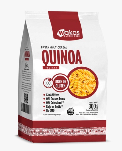 [WAKAS014] Wakas - Pastas fusili multicereal con quínoa (250gr)