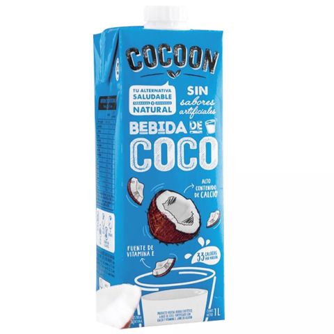 Cocoon - Bebida de coco sabor original sin azúcar (1lt)