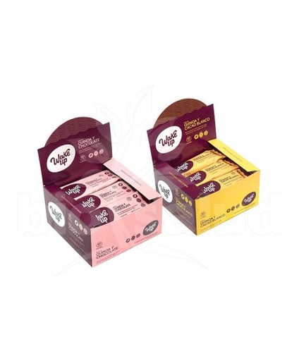 [WAKEU003] Wake Up - Barritas de quinoa y chocolate blanco (display de 18 unidades de 20 gr c/u)