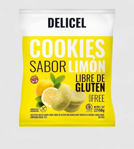 Delicel - Galletitas sabor limón (150gr)