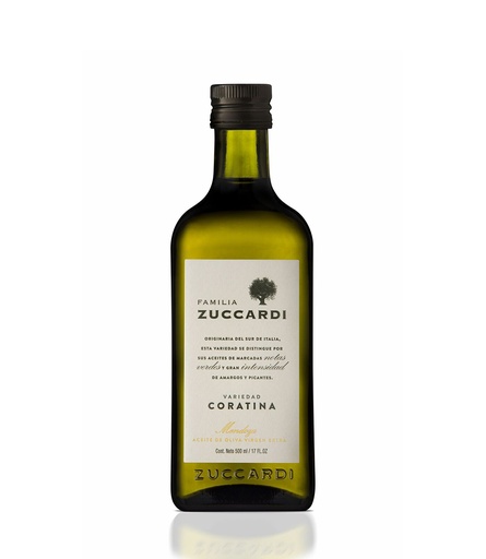 [ZUCCA013] Zuccardi - Aceite de oliva virgen extra variedad coratina (500cc)