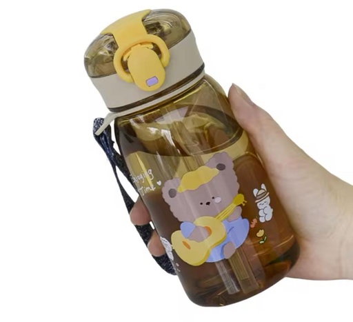 [BAZAR009] bazar Z - Botella agua diseño osito con traba de seguridad 400ml