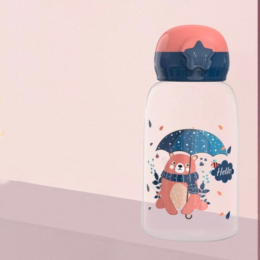 [BAZAR010] bazar Z - Botella agua happy bear con funda y correa 700ml