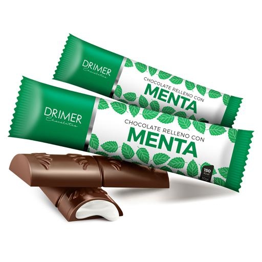 Drimer - Barra Chocolate relleno con Menta (30gr)