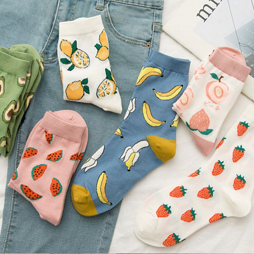 [BAZAR039] bazar Z - Medias diseño love fruts