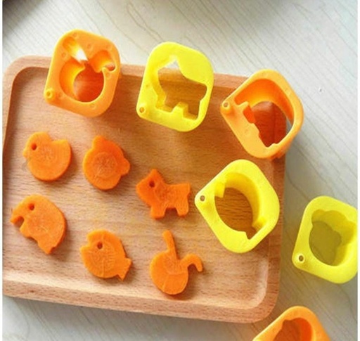 [BAZAR043] bazar Z - Molde cortante para galletitas, frutas, verduras, jamón o queso x 6 unidades