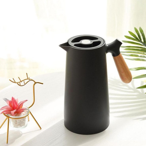 [BAZAR078] bazar Z - Termo de vidrio con manija de madera