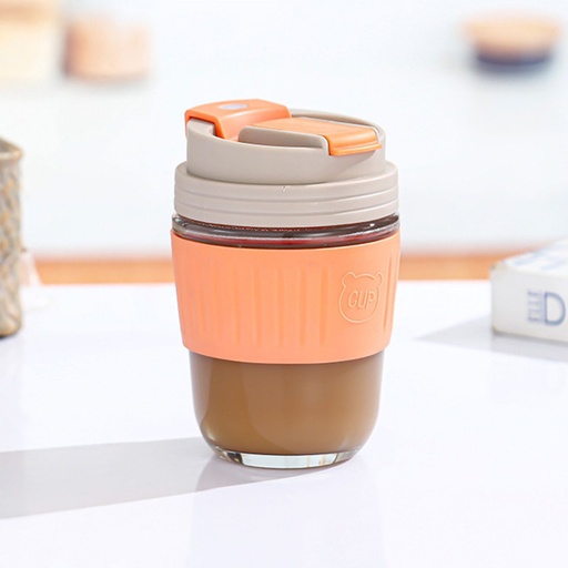 [BAZAR081] bazar Z - Vaso portable de vidrio térmico oficina