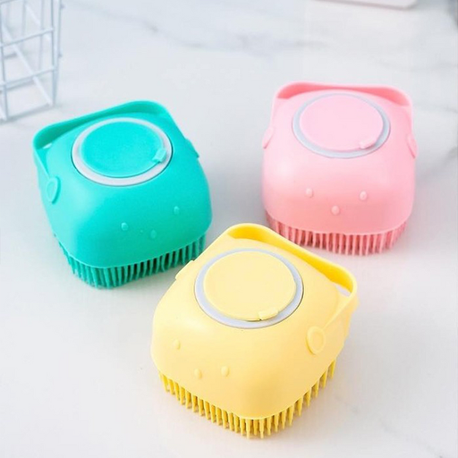 bazar Z - cepillo corporal masajeador con dispenser para jabón líquido