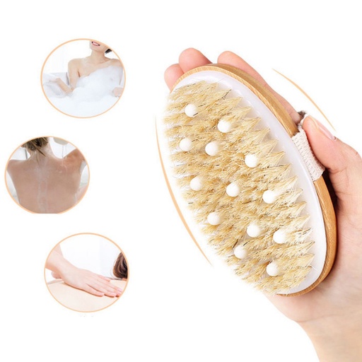 [BAZAR102] bazar Z - cepillo masajeador madera ovalado