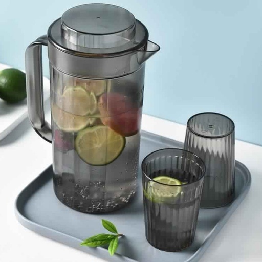 bazar Z - jarra acrilico + dos vasos
