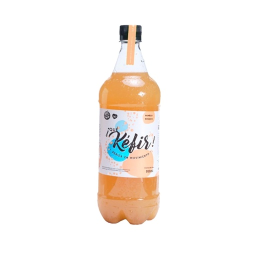 [QUEKE012] ¡Qué Kefir! - Bebida probiótica sabor pomelo rosado (1lt)